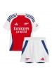 Arsenal Gabriel Magalhaes #6 Babytruitje Thuis tenue Kind 2024-25 Korte Mouw (+ Korte broeken)